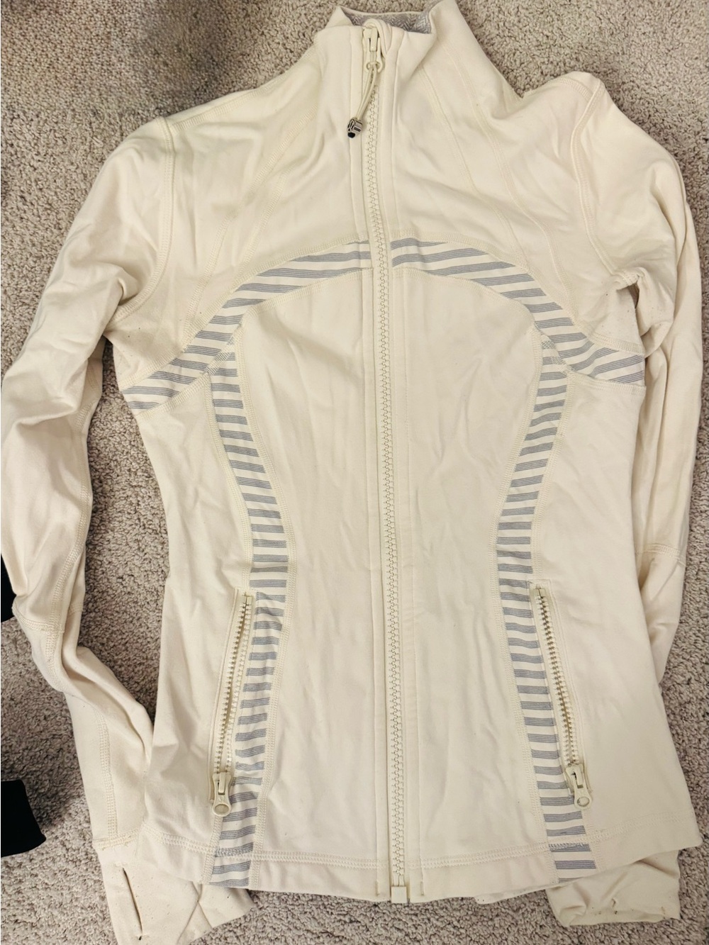 Women’s Cream Full-Zip Active Jacket